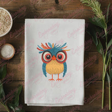 Crazy Owl Bird Embroidery Design