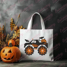 Halloween Monster Truck Embroidery Design