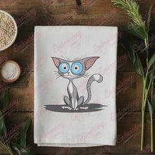 Quirky Cat Embroidery Design