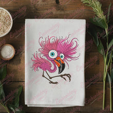 Crazy Flamingo Embroidery Design