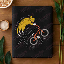 Cat Riding Bicycle Embroidery Design