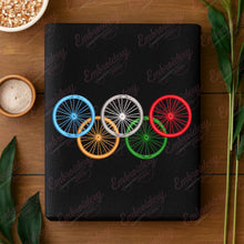 Bike Wheel Embroidery Design