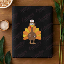 Turkey Nurse Thanksgiving Embroidery Design