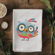 Cute Colorful Owl Bird Machine Embroidery Design