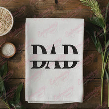 Dad Split Name Frame Embroidery Design
