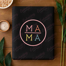 Round Mama Embroidery Design