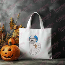 Football Ghost Halloween Embroidery Design