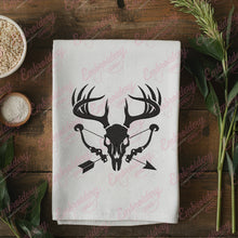 Deer Skull Bow Hunting Embroidery Design