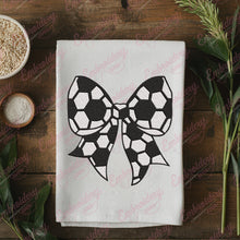 Soccer Ball Bow Embroidery Design