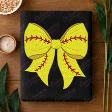 Softball Coquette Bow Embroidery Design