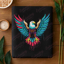 Colorful Flying Eagle Embroidery Design