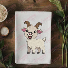 Cute Goat Embroidery Design