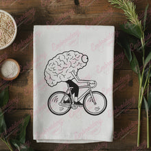Funny Cycling Brain Embroidery Design