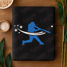 Baseball Batting Embroidery Design