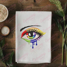 Rainbow Colors Eye Embroidery Design