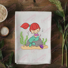 Cute Mermaid Machine Embroidery Design