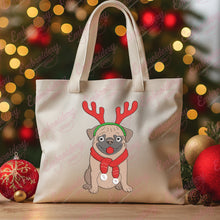 Christmas Pug Parade Embroidery Design