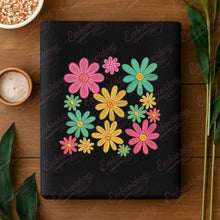 Colorful Doodle Flowers Embroidery Design