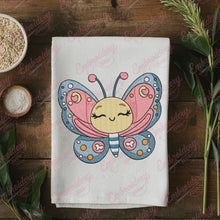 Butterfly With Cute Face Embroidery Design