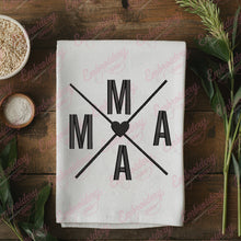 Mama Crossed Arrows With Heart Embroidery Design