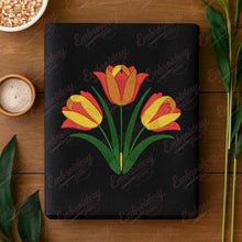 Spring Tulip Machine Embroidery Design