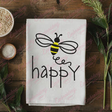 Bee Happy Embroidery Design