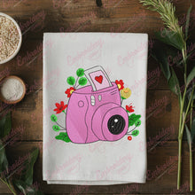 Pink Camera Embroidery Design