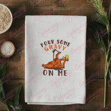 Pour Some Gravy On Me Funny Thanksgiving Embroidery Design