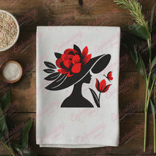 Floral Girl Face Embroidery Design
