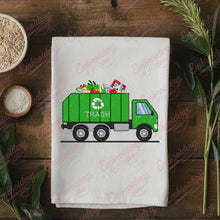 Trash Garbage Truck Embroidery Design