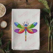 Colorful Dragonfly Embroidery Design