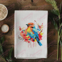 Beautiful Bird With Flowers Embroidery Design