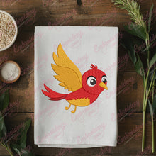Flying Exotic Bird Machine Embroidery Design