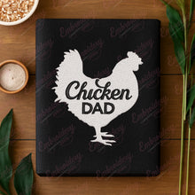 Funny Chicken Dad Embroidery Design