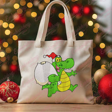 Christmas Santa Crocodile Alligator Embroidery Design