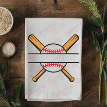 Split Baseball Name Frame Embroidery Design