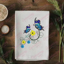 Floral With Butterfly Embroidery Design