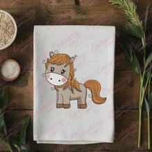 Cute Cartoon Horse Embroidery Design