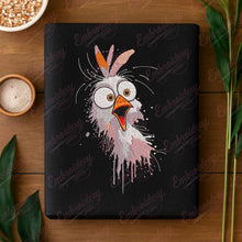 Surprised Chicken Embroidery Design