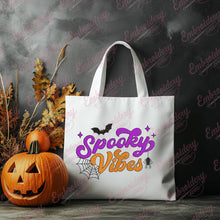 Spooky Vibes Happy Halloween Embroidery Design