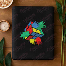 Melting Rubik's Cube Machine Embroidery Design
