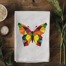 Geometric Butterfly Embroidery Design