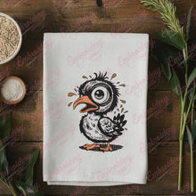 Funny Bird With Big Eye Embroidery Design
