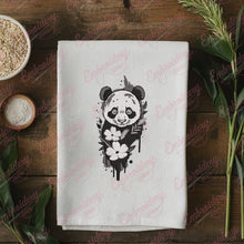 Floral Panda Embroidery Design