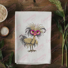Funny Crazy Ostrich Embroidery Design