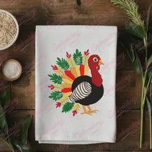 Floral Turkey Bird Embroidery Design