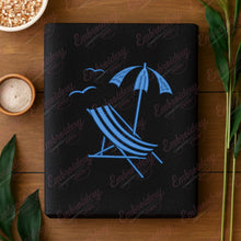 Beach Chair and Parasol Embroidery Design