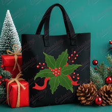Christmas Holly Embroidery Design