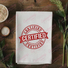 Certified Typography Machine Embroidery Design