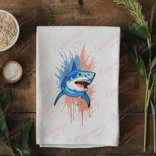 Colorful Shark Embroidery Design